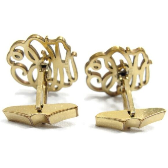 HCC ? Initials Vintage Cufflinks 1/20 12K Gold Filled Large Nice - Picture 8 of 12